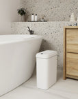 EKO Morandi Slim Bathroom Trash Can - 10L /2.6 Gallon - White – Bathroom