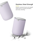 Fandy Table Bin with Swing-Top Lid - Lavender 1.5L / 0.4 Gal