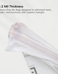 EKO Code B - 2.6 Gallon Easy-Dispense Roll Trash Bag - 80 Count (7-10L) – 1.2 Mil Thickness Heavy-Duty Bin Bags designed to withstand tears, eaks, and punctures with superior strength