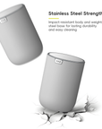 Fandy Table Bin with Swing-Top Lid - Grey 2.2L / 0.58 Gal