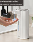 EKO Aroma Pro 13.5 fl oz Touchless Automatic Liquid Soap Dispenser-Matte White – Instant Sensor Activation