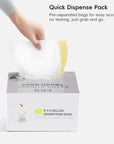 Code E - 8 Gallon Easy-Dispense Roll Trash Bag - 320 Count