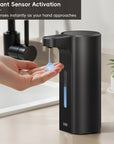 EKO Aroma Pro 13.5 fl oz Touchless Automatic Liquid Soap Dispenser-Matte Black – Instant Sensor Activation