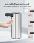 EKO Deluxe Aroma Smart Liquid Soap Dispenser - Stainless Steel – Adaptable Dispense Control