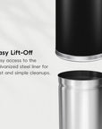 EKO Eternal Round Open Top Can Commercial Grade – 56L / 14.7 Gal – Easy Lift-Off