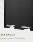 Edison Dual Kitchen Trash Can 8+8 Gallons with Dual Removable Inner Liners-Matte Black