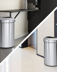 Urban 21 Gallon Semi-Round Open Top Waste Bin, 80L – Flexible Use