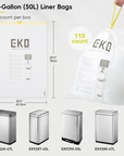 EKO Code Z - 12.5 Gallon Easy-Dispense Roll Trash Bags – 110 Count