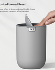 Fandy Table Bin with Swing-Top Lid - Grey 2.2L / 0.58 Gal