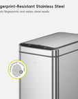 Deluxe Phantom Motion Sensor Trash Can Stainless Steel 45 L / 11.9 Gal