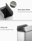 X-Wing 50L / 13.2 Gallon Slim Step Trash Can with Dual Wing Lid
