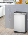 EKO Mirage-T 50 Liter / 13.2 Gallon Stainless Steel Motion Sensor Can – Home Re-lmagined