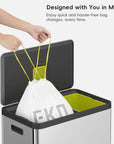 Code E - 8 Gallon Easy-Dispense Roll Trash Bag - 320 Count