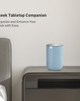 EKO Fandy Table Bin with Swing-Top Lid - Blue 1.5L / 0.4 Gal – Sleek Tabletop Companion