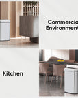 EKO Urban Slim Open Top Trash Can Commercial Grade - 90L / 23.7 Gal – Commercial Environments - Kitchen