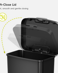 EKO 45L / 12 Gal Pet-Lock Kitchen Trash Can with Lid