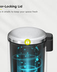 Essentials Serene Step Can - 5L/1.3Gal Stainless Steel