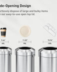 EKO Urban Round Open Top Can Commercial Grade - 60L / 16 Gal – Wide-Opening Design