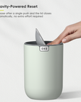 Fandy Table Bin with Swing-Top Lid - Sage 1.5L / 0.4 Gal