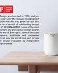 EKO Fandy Table Bin with Swing-Top Lid - White 1.5L / 0.4 Gal – Design Award 2023