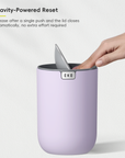 Fandy Table Bin with Swing-Top Lid - Lavender 1.5L / 0.4 Gal