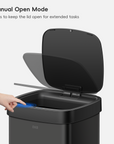 EcoSmart 80L / 21 Gallon Motion Sensor Trash Can - Matte Black