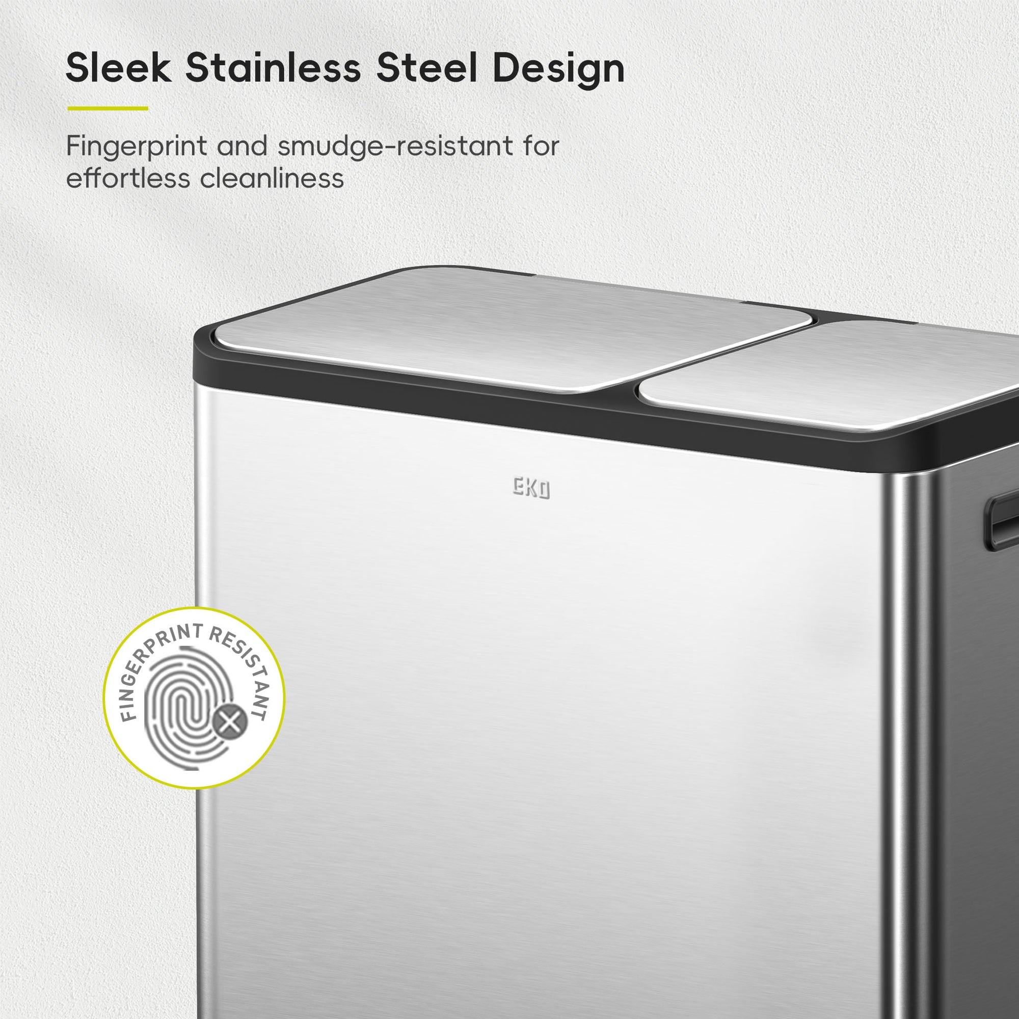 EcoCasa Step Recycling Can - Dual Compartment 30L+20L