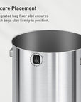 EKO Urban Round Open Top Can Commercial Grade - 60L / 16 Gal – Secure Placement