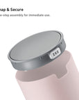 EKO Fandy Table Bin with Swing-Top Lid - Pink 1.5L / 0.4 Gal – Snap & Secure