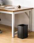 EKO Laguna 2.6 Gallon/10L Open Top Trash Can with Removable Inner Basket, Matte Black – Office