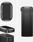 Urban Slim Open Top Can Commercial Grade - 90L / 23.7 Gal-Matte Black
