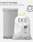Hudson 75 Liter / 20 Gallon Step Can with Bag Compartment - Stainless Steel