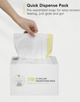 Code G - 21 Gallon Easy-Dispense Roll Trash Bag - 110 Count (80L)