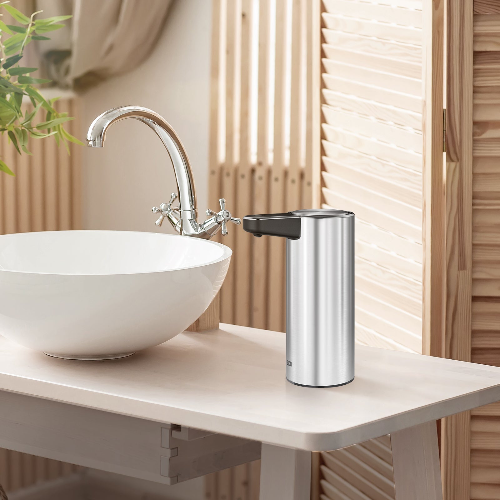 EKO Deluxe Aroma Smart Liquid Soap Dispenser - Stainless Steel – Bathroom