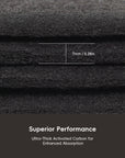 Odor Filter Kit – 2-Pack Strong Odor Absorber and Deodorizer with Filter Case for Trash Cans