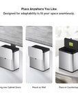 EKO Deluxe Puro Compost Bin with Liner - 7L / 1.85 Gal (Stainless & Black) – Place Anywhere You Like
