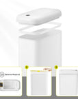 EKO Morandi Slim Bathroom Trash Can - 10L /2.6 Gallon - White – Easy Assembly