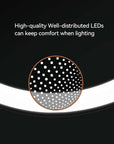 EKO iMira Ultra Clear 8" Sensor Mirror - Dark Gray 1X/5X – High-quality Well-distributed LEDs can keep comfort when lighting