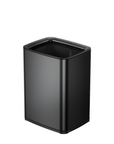 EKO Laguna 2.6 Gallon/10L Open Top Trash Can with Removable Inner Basket, Matte Black