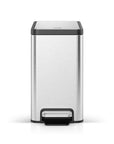 EcoCasa II Slim Step Can with Liner – 6L / 1.6 Gal - Matte Stainless Steel