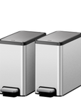 EcoCasa II Slim Step Can with Liner 2 Pack Combo Set – 6L / 1.6 Gal