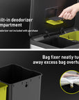 EKO EcoCasa II Step Recycling Can - Dual Compartment 20L+20L – Built-in deodorizer