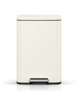 Madison Vanilla Steel 50 Liter/13.2 Gallon Step Trash Can with Inner Liner