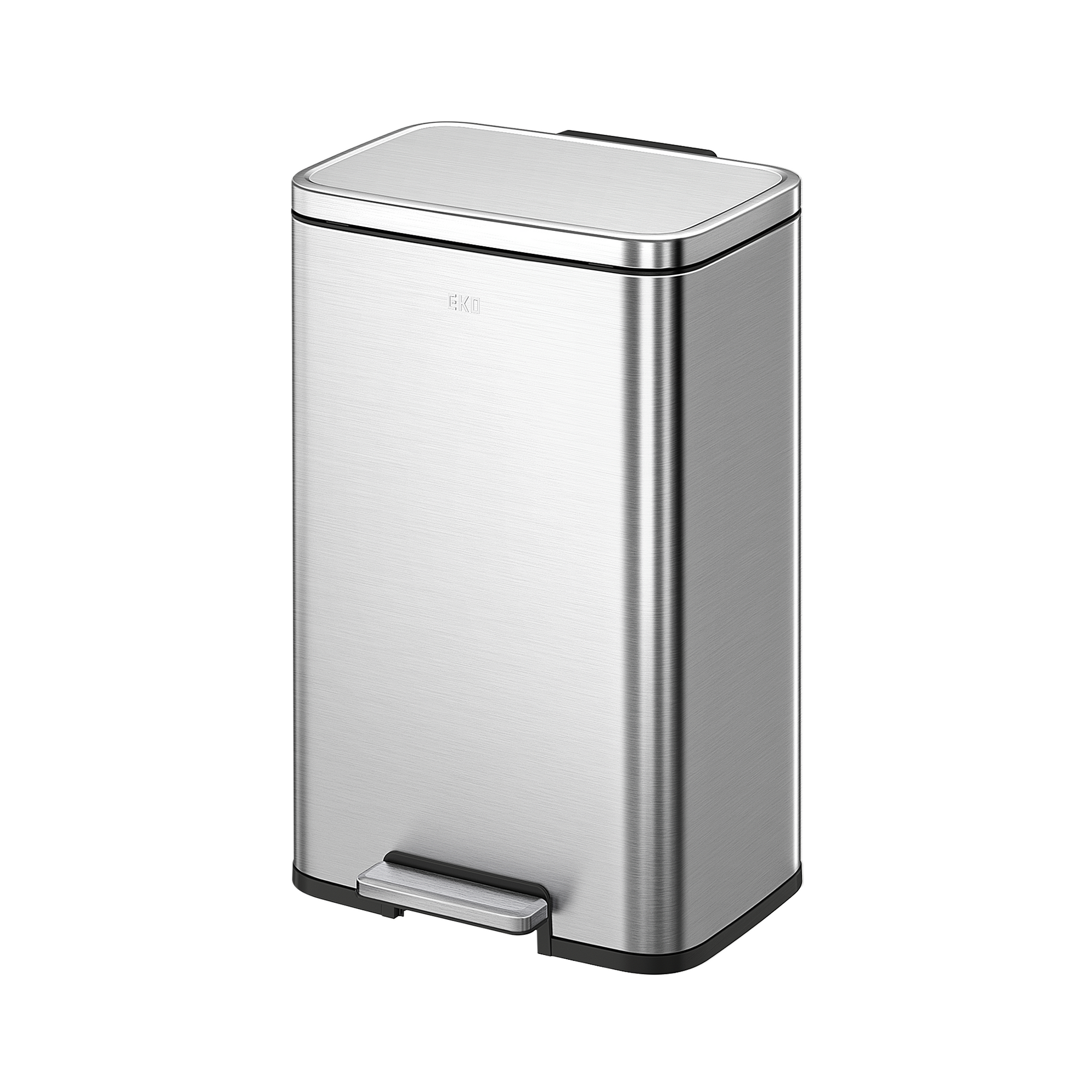 EKO Madison Step Can with Liner – 50Liter / 13.2 Gallon – Stainless Steel