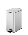 Stella 10 L/2.6 Gal Small Bathroom Step Trash Can - Stainless Steel
