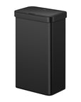 EKO Nova 21 Gallon/80 Liter Black Stainless Steel Rectangular Touchless Motion Sensor Trash Can