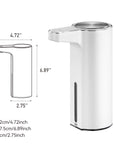 EKO Aroma Smart Liquid Soap Dispenser - White – Dimensions