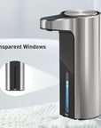 EKO Aroma Smart Foaming Soap Dispenser - Stainless Steel – Transparent Windows
