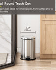 Essentials Serene Step Can - 5L/1.3Gal Stainless Steel