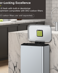 Madison Matte Grey Stainless Steel 50 Liter/13.2 Gallon Step Trash Can